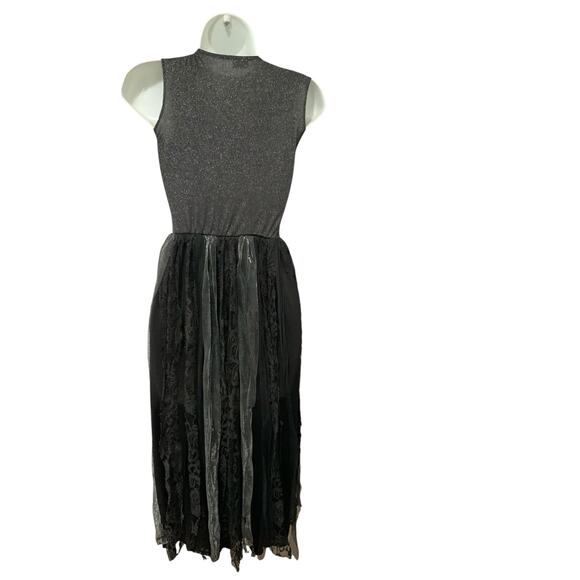 Spirit Gothic Punk 80’s Black Party Dress Costume sized Large preowned - Picture 3 of 6